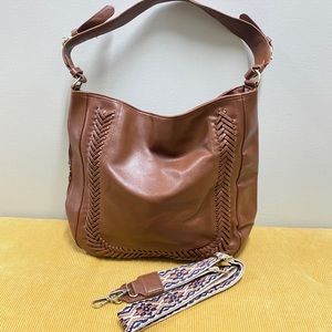 Juniper Woven Purse- Brown